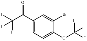 3'-Bromo-4'-(trifluoromethoxy)-2,2,2-trifluoroacetophenone Structure