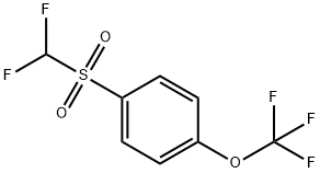 Difluoromethyl 4-(trifluoromethoxy)phenyl sulphone Structure