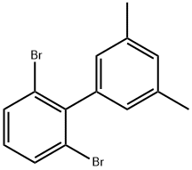 1,1'-Biphenyl, 2,6-dibromo-3',5'-dimethyl- Structure