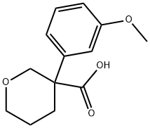 2H-Pyran-3-carboxylic acid, tetrahydro-3-(3-methoxyphenyl)- Structure