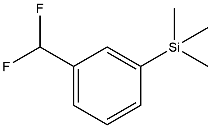 (3-(difluoromethyl)phenyl)trimethylsilane Structure