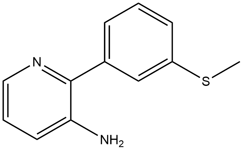 2-[3-(Methylthio)phenyl]-3-pyridinamine Structure