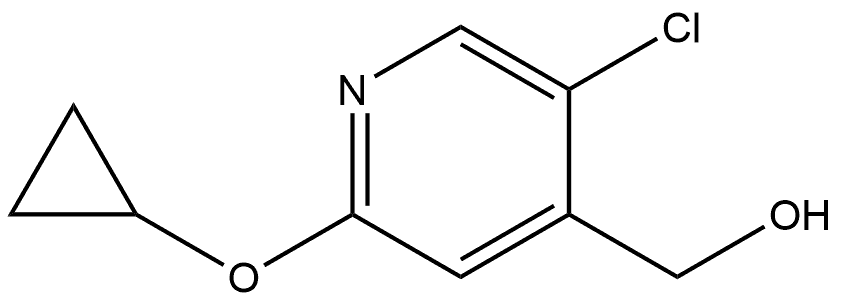 5-Chloro-2-(cyclopropyloxy)-4-pyridinemethanol Structure