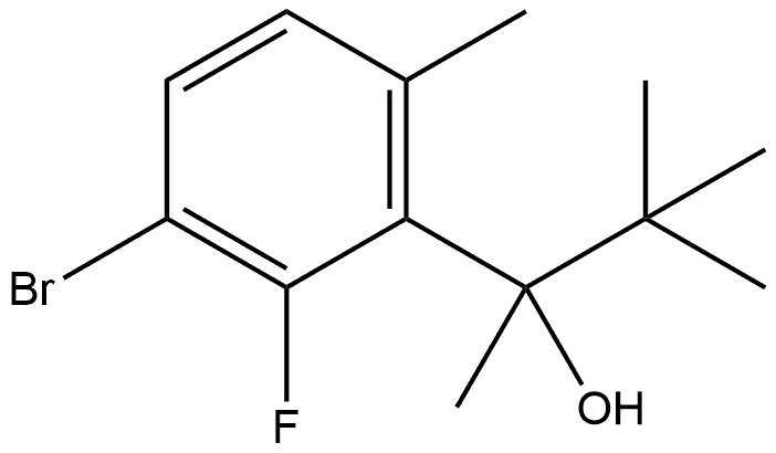 3-Bromo-α-(1,1-dimethylethyl)-2-fluoro-α,6-dimethylbenzenemethanol Structure