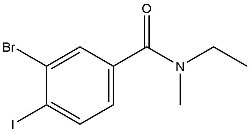 3-Bromo-N-ethyl-4-iodo-N-methylbenzamide Structure