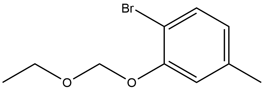 Benzene, 1-bromo-2-(ethoxymethoxy)-4-methyl- Structure