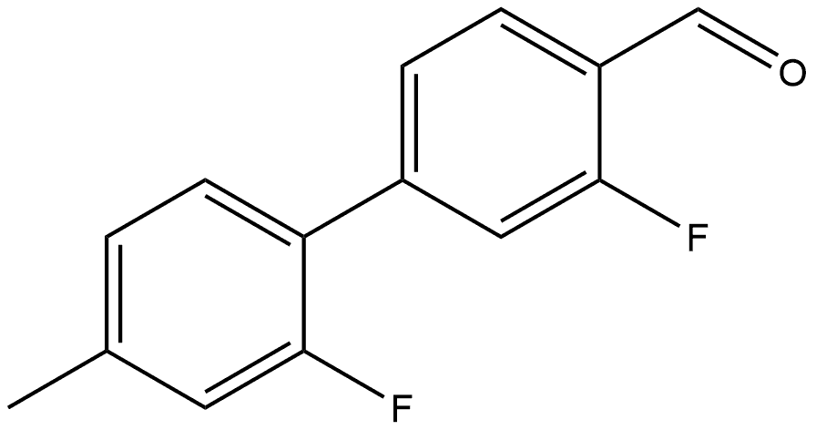 2',3-Difluoro-4'-methyl[1,1'-biphenyl]-4-carboxaldehyde Structure