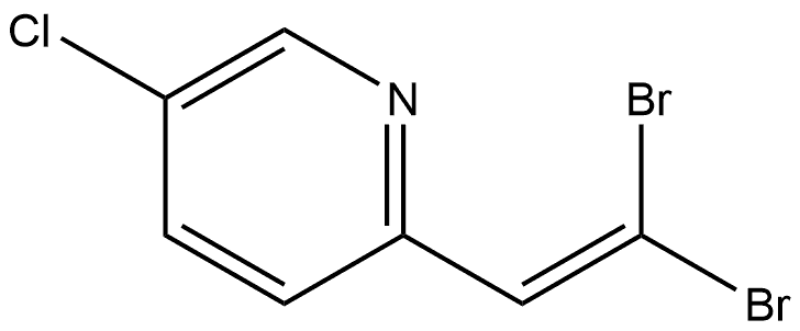 5-chloro-2-(2,2-dibromovinyl)pyridine Structure