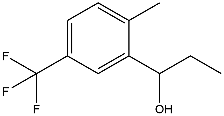 α-Ethyl-2-methyl-5-(trifluoromethyl)benzenemethanol Structure