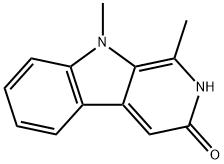 1,9-Dimethyl-2H-pyrido[3,4-b]indol-3(9H)-one Structure