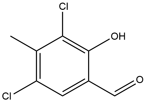 3,5-Dichloro-2-hydroxy-4-methylbenzaldehyde Structure