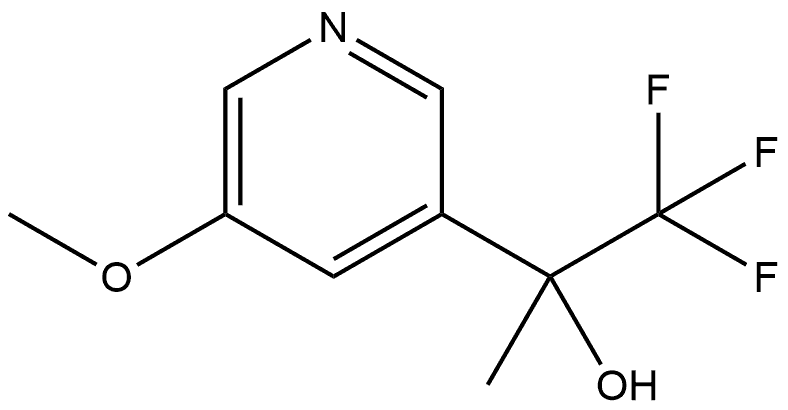 5-Methoxy-α-methyl-α-(trifluoromethyl)-3-pyridinemethanol Structure