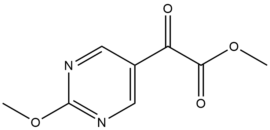 Methyl 2-methoxy-α-oxo-5-pyrimidineacetate Structure