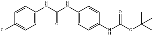 tert-butyl (4-(3-(4-chlorophenyl)ureido)phenyl)carbamate Structure