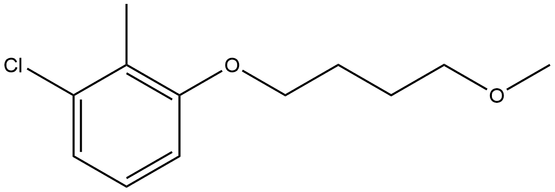 1-Chloro-3-(4-methoxybutoxy)-2-methylbenzene Structure