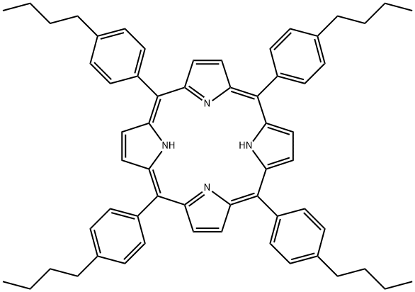 5,10,15,20-Tetrakis(4-n-butylphenyl)porphyrin Structure