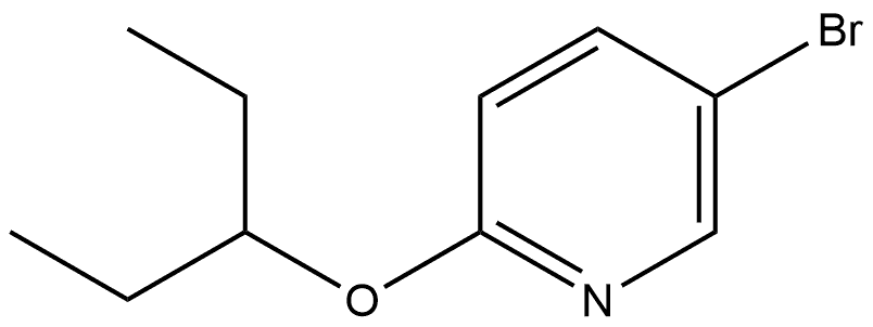 5-Bromo-2-(1-ethylpropoxy)pyridine Structure