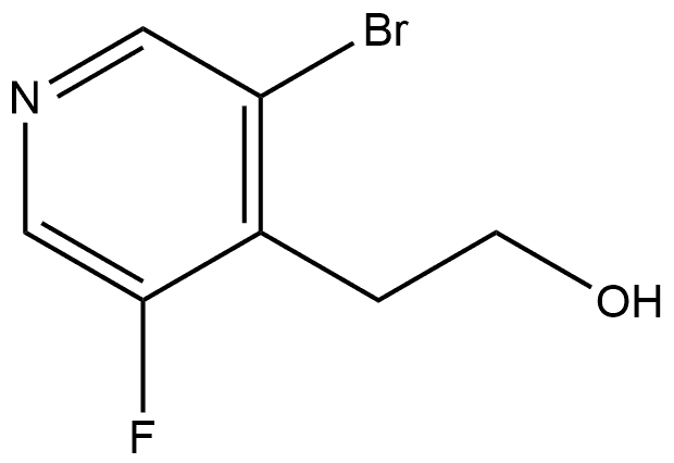 2-(3-Bromo-5-fluoropyridin-4-yl)ethan-1-ol 구조식 이미지