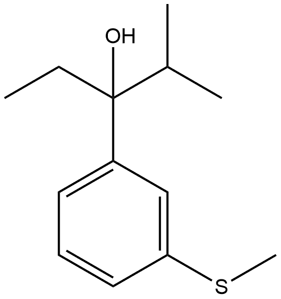 α-Ethyl-α-(1-methylethyl)-3-(methylthio)benzenemethanol Structure