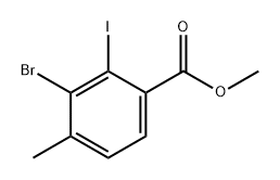 Benzoic acid, 3-bromo-2-iodo-4-methyl-, methyl ester 구조식 이미지