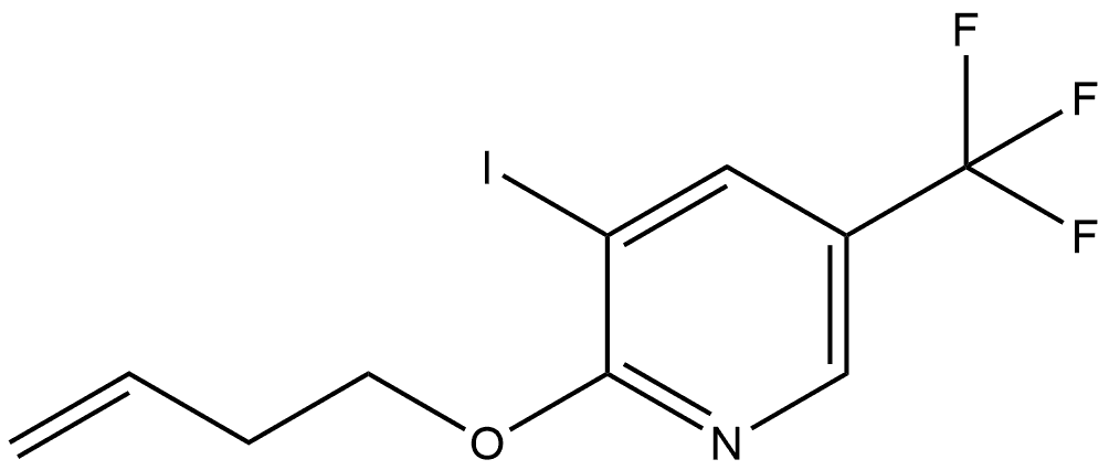 2-(3-Buten-1-yloxy)-3-iodo-5-(trifluoromethyl)pyridine Structure