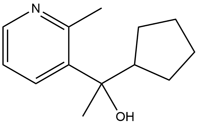 α-Cyclopentyl-α,2-dimethyl-3-pyridinemethanol Structure