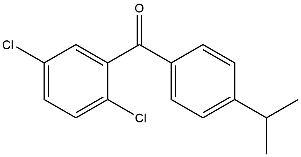 (2,5-Dichlorophenyl)[4-(1-methylethyl)phenyl]methanone Structure