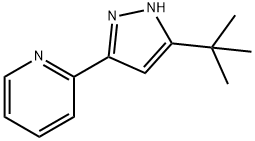 Pyridine, 2-[5-(1,1-dimethylethyl)-1H-pyrazol-3-yl]- Structure