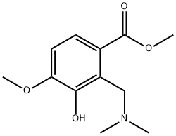 Benzoic acid, 2-[(dimethylamino)methyl]-3-hydroxy-4-methoxy-, methyl ester 구조식 이미지