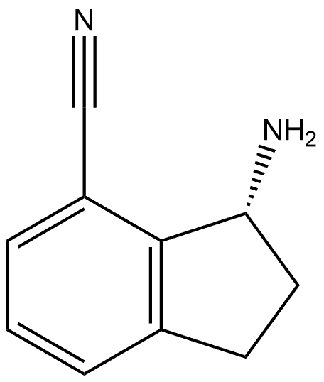 (R)-3-amino-2,3-dihydro-1H-indene-4-carbonitrile Structure