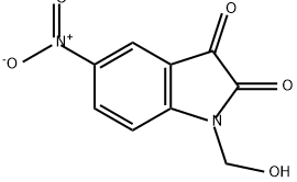 1H-Indole-2,3-dione, 1-(hydroxymethyl)-5-nitro- Structure