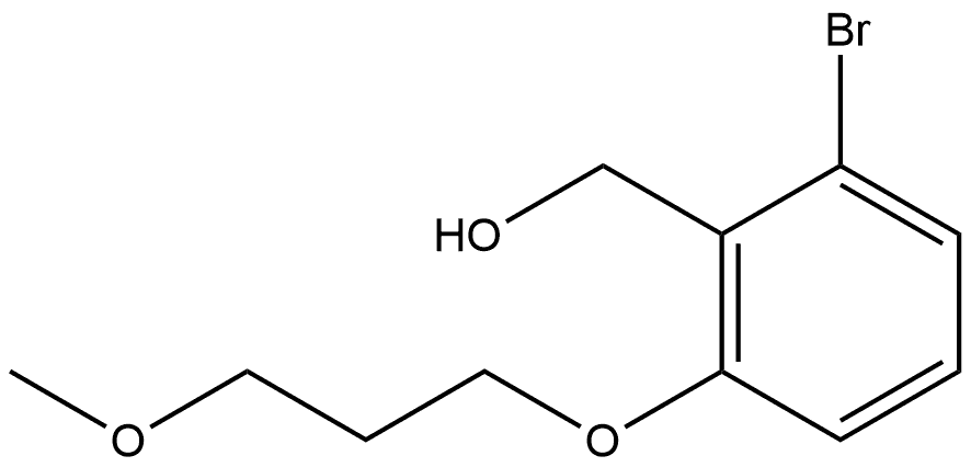 2-Bromo-6-(3-methoxypropoxy)benzenemethanol Structure