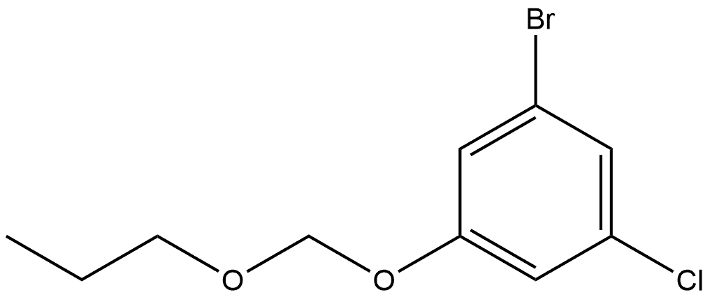 1-Bromo-3-chloro-5-(propoxymethoxy)benzene Structure