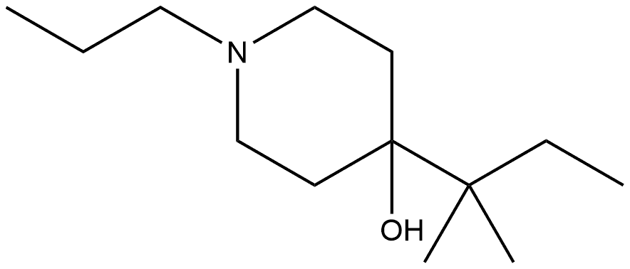 4-(1,1-Dimethylpropyl)-1-propyl-4-piperidinol Structure