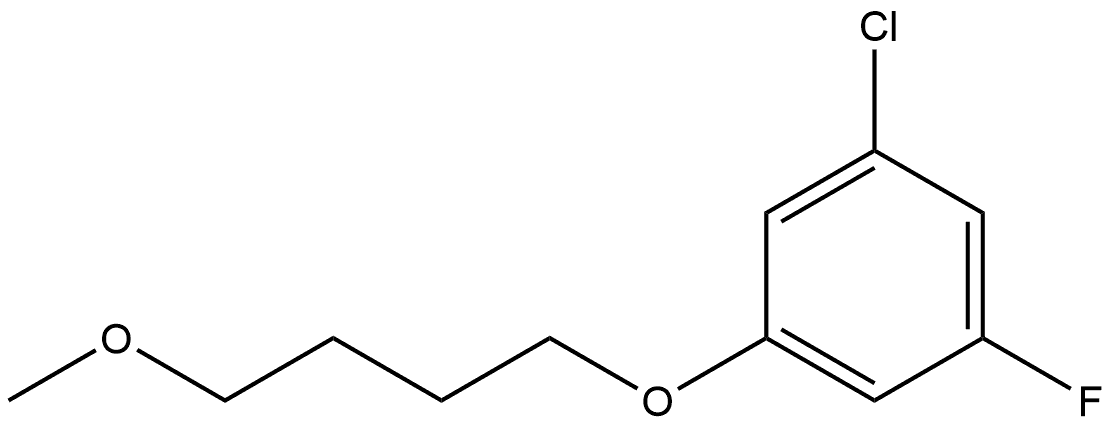 1-Chloro-3-fluoro-5-(4-methoxybutoxy)benzene Structure