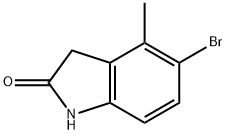 2H-Indol-2-one, 5-bromo-1,3-dihydro-4-methyl- Structure