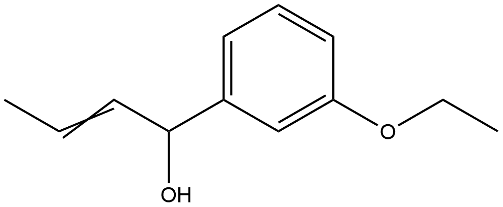 3-Ethoxy-α-1-propen-1-ylbenzenemethanol Structure