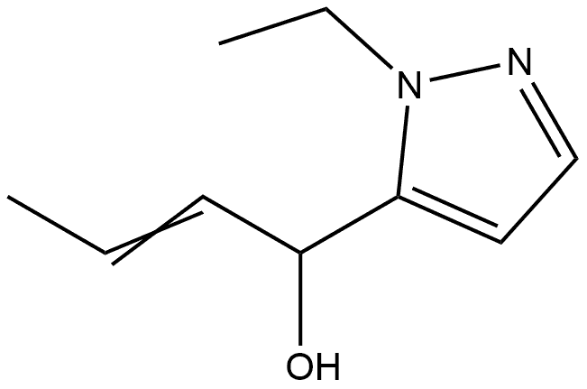 1-Ethyl-α-1-propen-1-yl-1H-pyrazole-5-methanol Structure