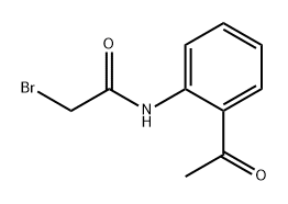 Acetamide, N-(2-acetylphenyl)-2-bromo- Structure