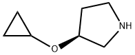 Pyrrolidine, 3-(cyclopropyloxy)-, (3S)- 구조식 이미지