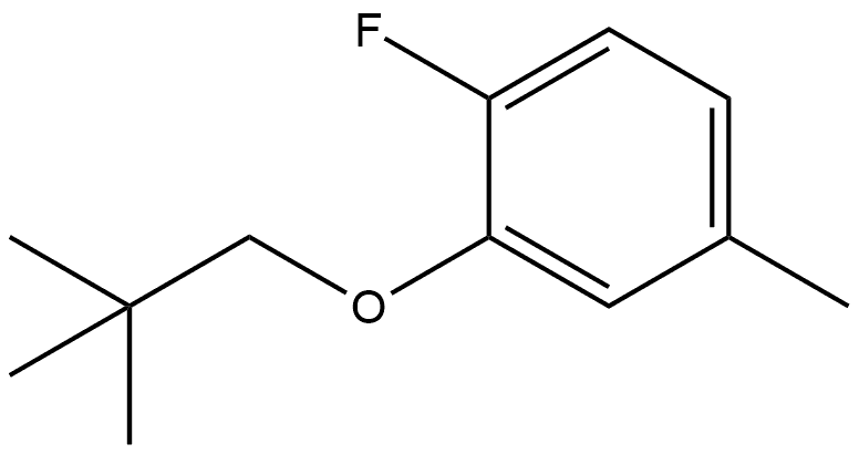 2-(2,2-Dimethylpropoxy)-1-fluoro-4-methylbenzene Structure