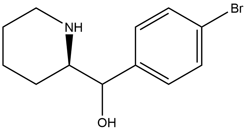 (R)-(4-bromophenyl)(piperidin-2-yl)methanol Structure