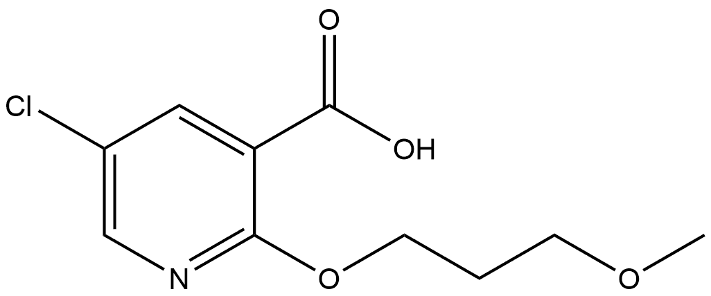 5-Chloro-2-(3-methoxypropoxy)-3-pyridinecarboxylic acid Structure