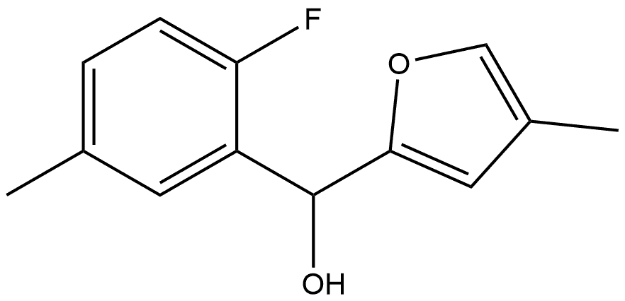 α-(2-Fluoro-5-methylphenyl)-4-methyl-2-furanmethanol Structure