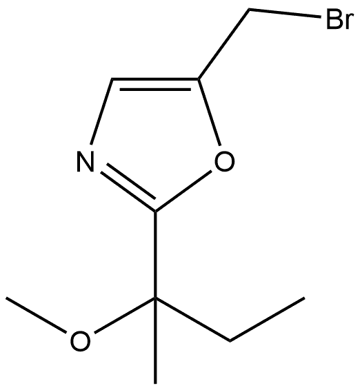 5-(bromomethyl)-2-(2-methoxybutan-2-yl)-1,3-oxazole Structure