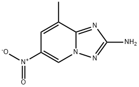 8-methyl-6-nitro-[1,2,4]triazolo[1,5-a]pyridin-2-amine 구조식 이미지