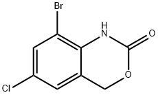 2H-3,1-Benzoxazin-2-one, 8-bromo-6-chloro-1,4-dihydro- Structure