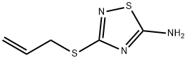 1,2,4-Thiadiazol-5-amine, 3-(2-propen-1-ylthio)- Structure