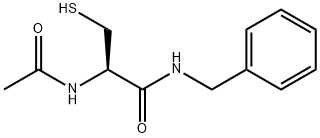 Propanamide, 2-(acetylamino)-3-mercapto-N-(phenylmethyl)-, (2R)- Structure