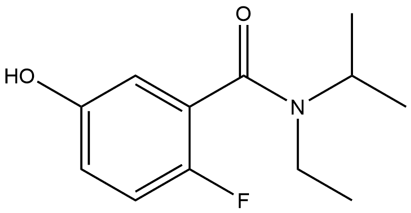 N-Ethyl-2-fluoro-5-hydroxy-N-(1-methylethyl)benzamide Structure